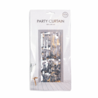 Party curtain 100x240cm - Flame Retardent-Silver