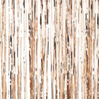 Metallic Rose Gold Franje Deurgordijn - 2.00x1.00m