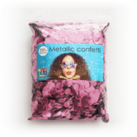 Metallic confetti 10mm Rond 250 gramLicht Rose
