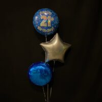 Alternative view of 9) Happy 9de verjaardag ballon blauw