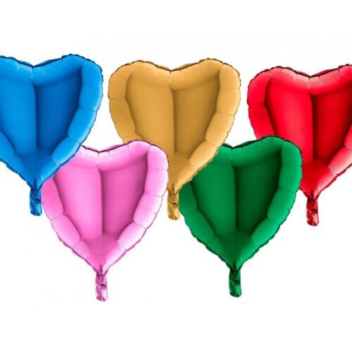 Alternative view of Helium tank set met hart ballonnen