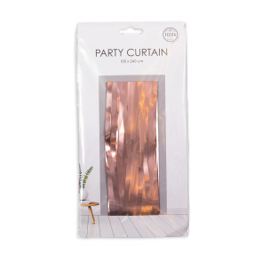 Party curtain 100x240cm - Flame Retardent - rose gold