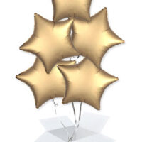 Ballon boeket van 5 luxe folie ballonnen incl. ballongewicht