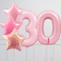 Ballon set cijfers en leeftijden