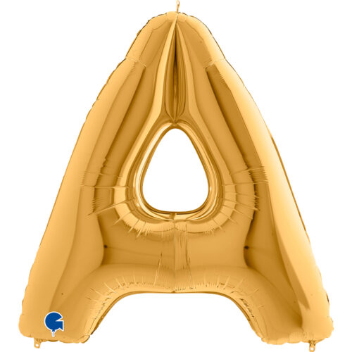 Folie letter Goud 100cm Helium gevuld!