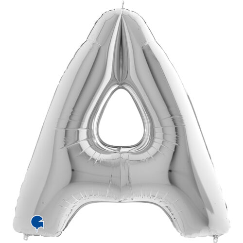 Folie letter 100cm Zilver Helium gevuld!