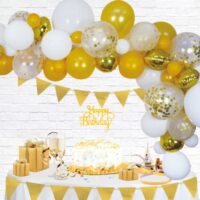 Alternative view of Ballondecoratie ballonboog Do it yourself kit-Goud