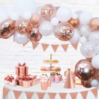 Alternative view of Ballondecoratie ballonboog Do it yourself kit-Rose gold