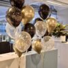 2x Ballontros gold/zwart (gratis ballongewicht)