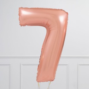 Ballon cijfer Rosegold 102 cm - Afbeelding 8