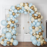 Organic Blue-gold-cream ballonboog