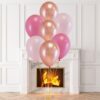 Prachtige helium ballon set Roze/Pink