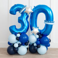 Cijfer decoratie royal blue