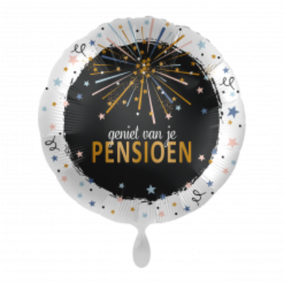 Folie ballon " geniet van je Pensioen"