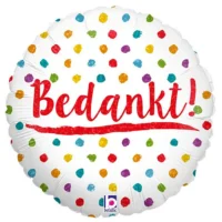 Folie ballon "Bedankt"