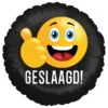 Folie ballon " Geslaagd smiley duim"