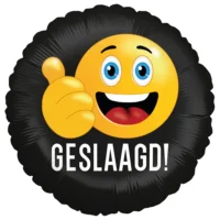 Folie ballon " Geslaagd smiley duim"