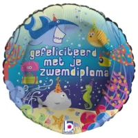 Folie ballon "Zwemdiploma"