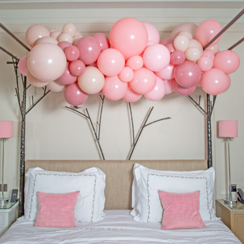 Organic Ballonslinger Pink Blossom