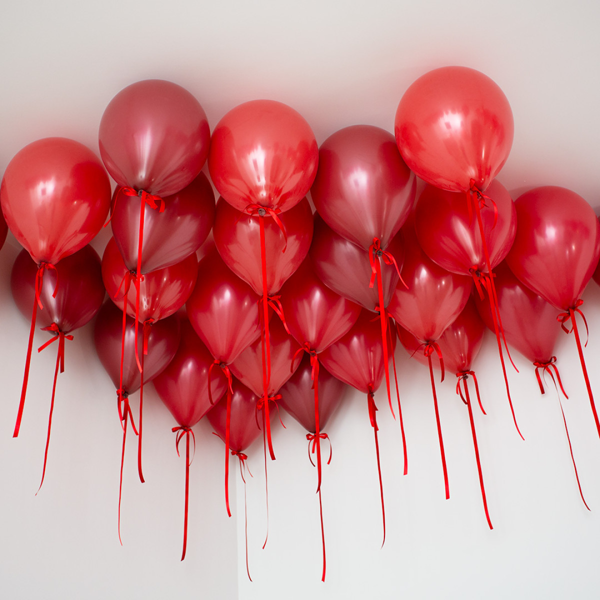 25 Imperial rood en rode plafond ballonnen