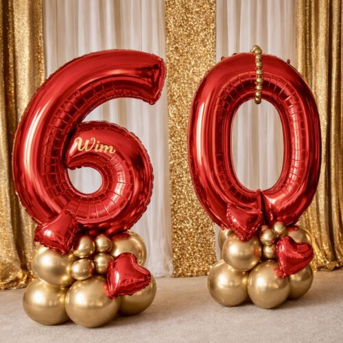 Alternative view of Cijfer decoratie Luxe Rood