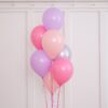 Helium ballon set Luxe Rose/Lilac tint  per tros